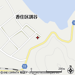兵庫県美方郡香美町香住区訓谷35周辺の地図