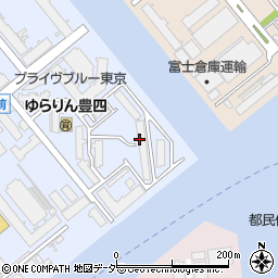 江東区　豊洲児童館周辺の地図