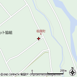 岐阜県中津川市付知町桜屋周辺の地図