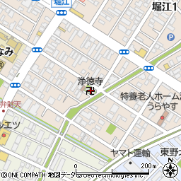 日蓮正宗　浄徳寺周辺の地図