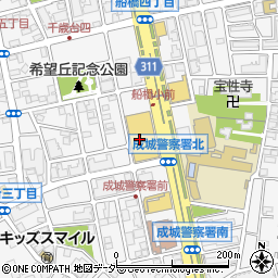ユニクロ世田谷千歳台店周辺の地図