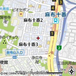 麻布十番 鮓ぱんち周辺の地図