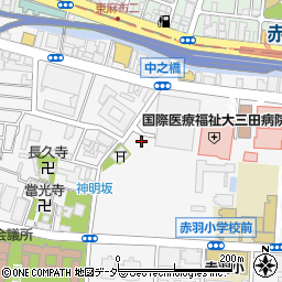 東京都港区三田1丁目周辺の地図