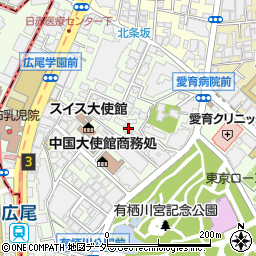 東京都港区南麻布5丁目周辺の地図