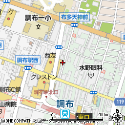 い志井調布駅北口本店周辺の地図