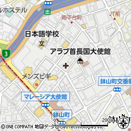 東京都渋谷区南平台町11-12周辺の地図