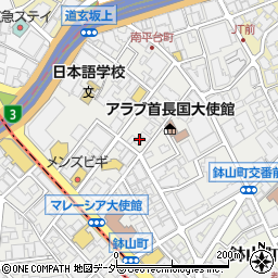 東京都渋谷区南平台町11-12周辺の地図