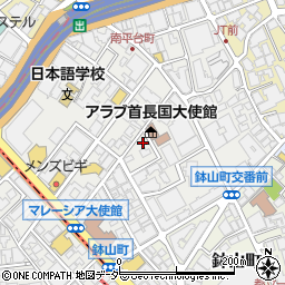 タイムズ渋谷南平台町駐車場周辺の地図
