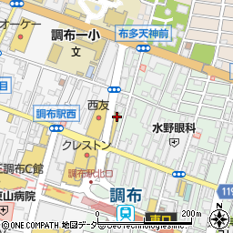 ＴＢＣ調布駅前店周辺の地図