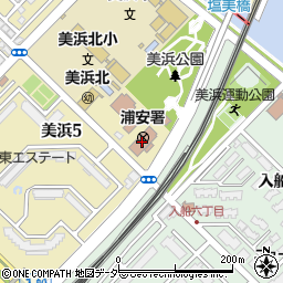 浦安警察署周辺の地図