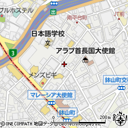 東京都渋谷区南平台町11-17周辺の地図
