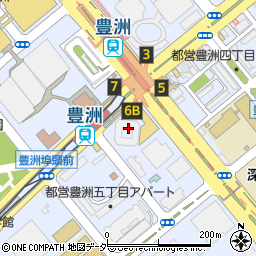 築地 日本海 豊洲シエルタワー店周辺の地図