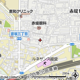 東京都世田谷区赤堤1丁目29周辺の地図
