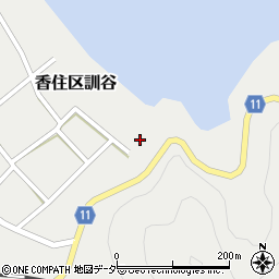 兵庫県美方郡香美町香住区訓谷25周辺の地図