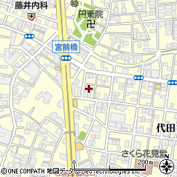 世田谷代田郵政宿舎周辺の地図