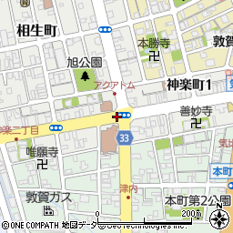 福井県敦賀市神楽町周辺の地図