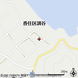 兵庫県美方郡香美町香住区訓谷102周辺の地図