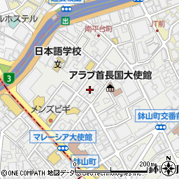 東京都渋谷区南平台町11-18周辺の地図