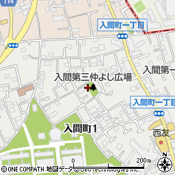 〒182-0004 東京都調布市入間町の地図