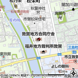 福井森林管理署　松原森林事務所周辺の地図