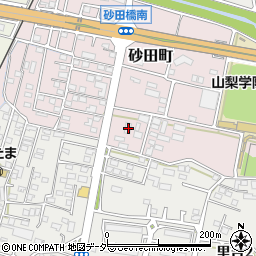 セブンイレブン甲府砂田町店周辺の地図