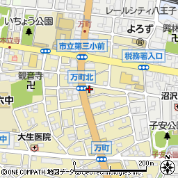 東京都八王子市万町27周辺の地図