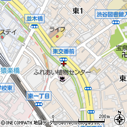 渋谷警察署東交番周辺の地図