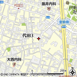 東京都世田谷区代田3丁目周辺の地図