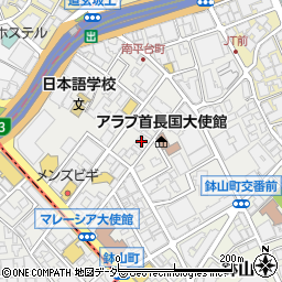 東京都渋谷区南平台町11-10周辺の地図