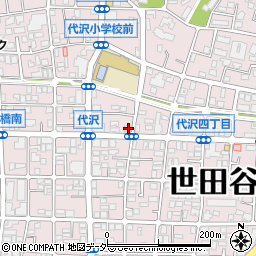 東京都世田谷区代沢4丁目41-15周辺の地図