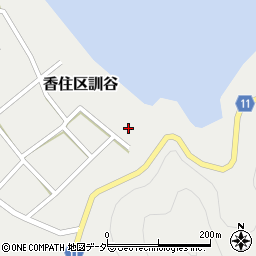 兵庫県美方郡香美町香住区訓谷28周辺の地図