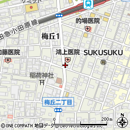 鴻上内科医院周辺の地図