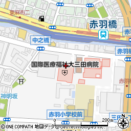 国際医療福祉大学三田病院周辺の地図