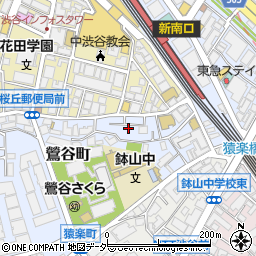 東京都渋谷区鶯谷町4周辺の地図
