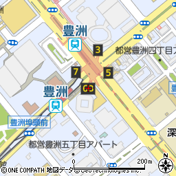 万福食堂 豊洲駅前店周辺の地図