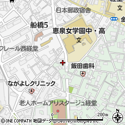 東京都世田谷区船橋5丁目7-1周辺の地図