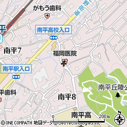 福岡医院周辺の地図