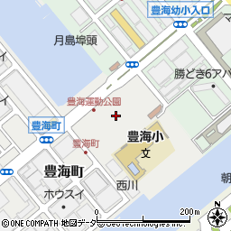 東京都中央区豊海町2周辺の地図