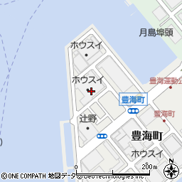 東京都中央区豊海町9周辺の地図