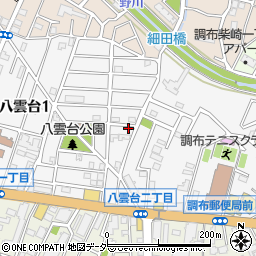 東京都調布市八雲台周辺の地図