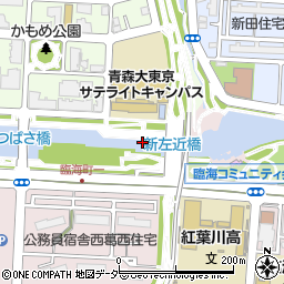 新左近橋（人道橋）周辺の地図