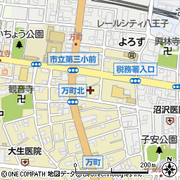 東京都八王子市万町16周辺の地図