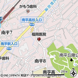 福岡医院周辺の地図