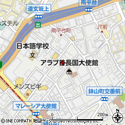 東京都渋谷区南平台町11周辺の地図