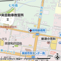 甲府和戸郵便局 ＡＴＭ周辺の地図