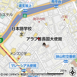東京都渋谷区南平台町11-22周辺の地図