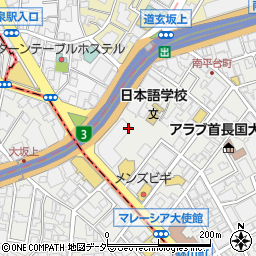 東京都渋谷区南平台町16周辺の地図