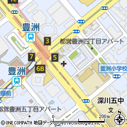 豊洲薬局周辺の地図