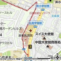 広尾学園高等学校周辺の地図