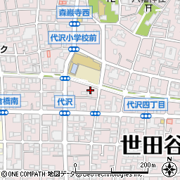 東京都世田谷区代沢4丁目42-13周辺の地図